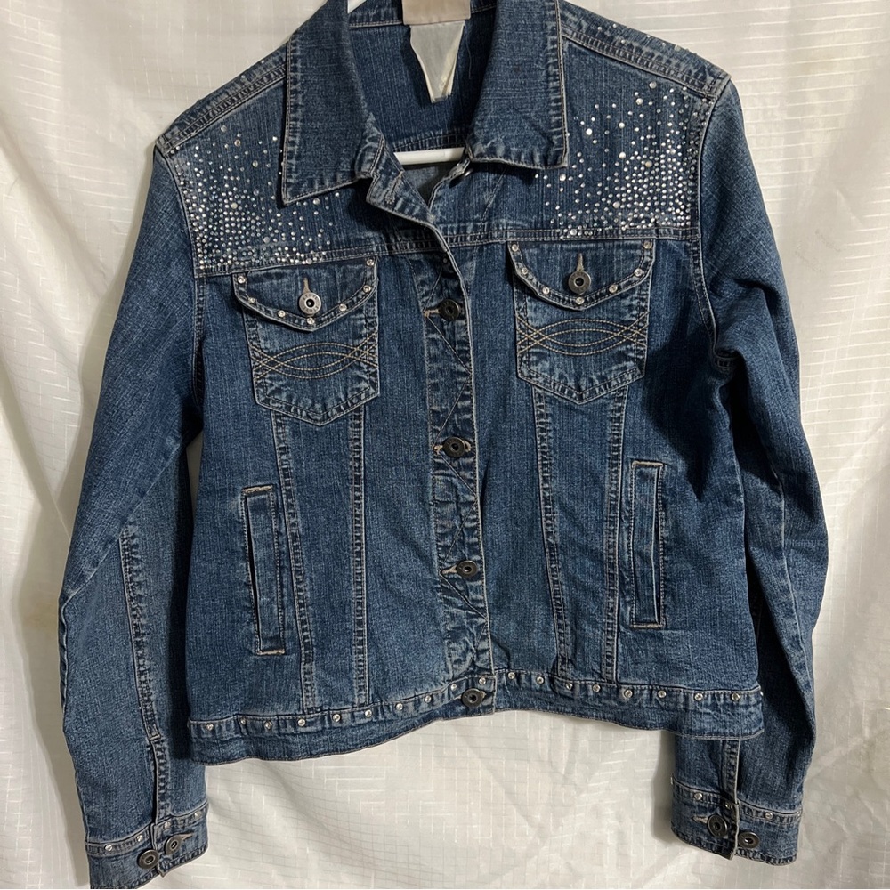 Ethyl vintage Denim Embellished Jacket